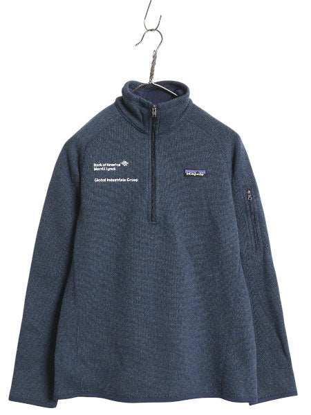 パタゴニア ベターセーター ハーフジップ レディース M 16年製 裏起毛 フリース セーター プルオーバー ジャケット ブルゾン 企業 ネイビー