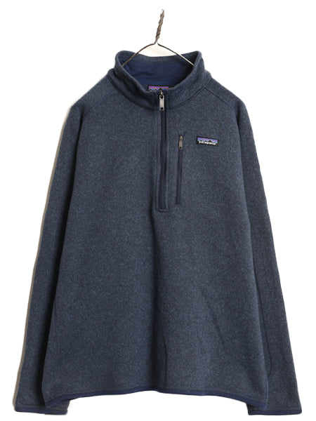 パタゴニア ベターセーター ハーフジップ メンズ XL 17年製 フリース セーター プルオーバー ジャケット 裏起毛 ブルゾン 大きいサイズ 紺
