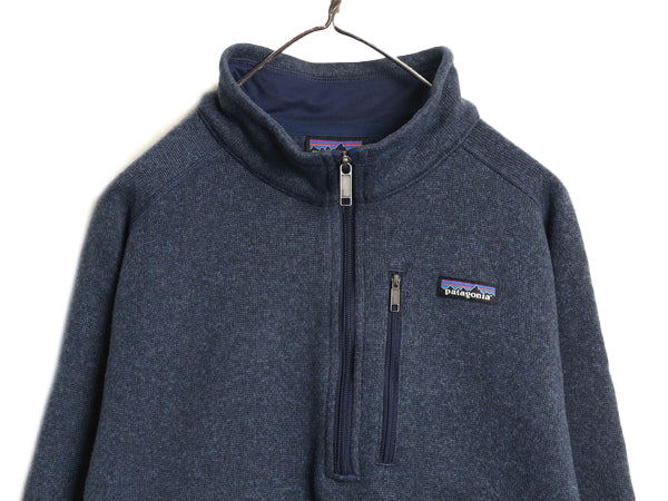 パタゴニア ベターセーター ハーフジップ メンズ XL 17年製 フリース セーター プルオーバー ジャケット 裏起毛 ブルゾン 大きいサイズ 紺