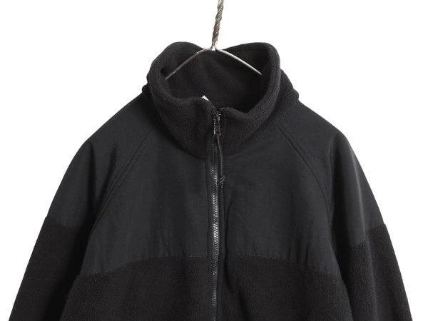 00s 米軍実物 ECWCS GEN2 フルジップ フリース ジャケット メンズ M 03年製 オールド ミリタリー アーミー ブルゾン 軍物 ポーラテック 黒