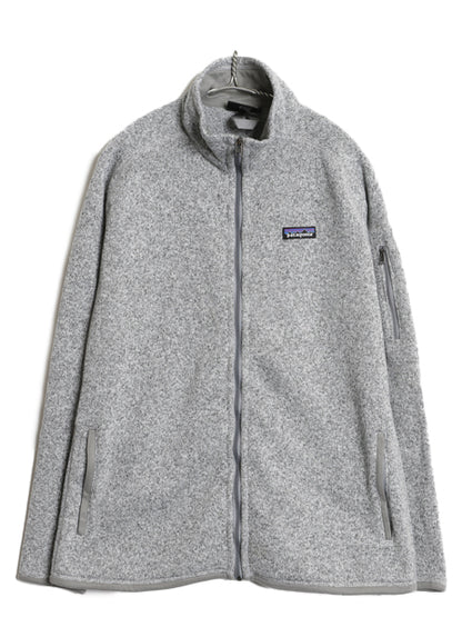 パタゴニア ベターセーター ジャケット レディース XL 古着 20年製 アウトドア フリース セーター フルジップ 裏起毛 大きいサイズ グレー