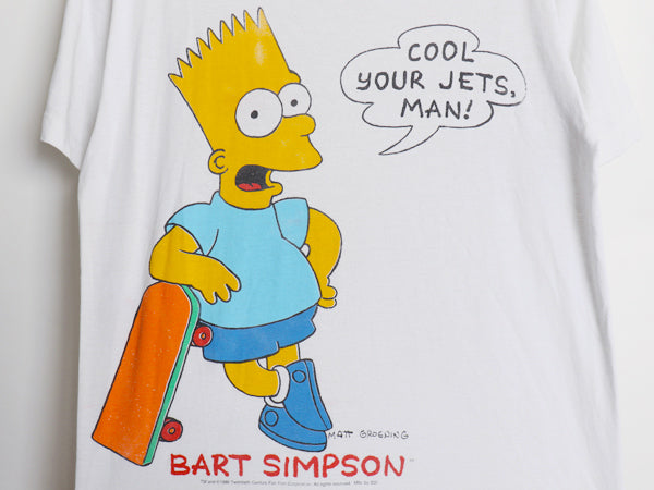 90s USA製 初期 シンプソンズ プリント 半袖 Tシャツ メンズ レディース S オールド オフィシャル キャラクター イラスト シングルステッチ