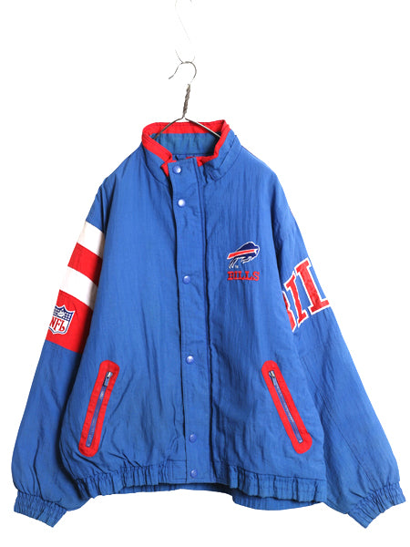 90s バッファロー ビルズ 中綿 ナイロン ジャケット メンズ L 古着 オールド NFL オフィシャル スターター スタジャン アメフト ジャンパー