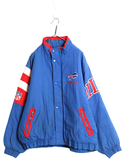 90s バッファロー ビルズ 中綿 ナイロン ジャケット メンズ L 古着 オールド NFL オフィシャル スターター スタジャン アメフト ジャンパー