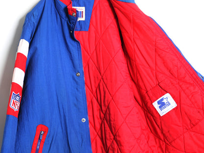 90s バッファロー ビルズ 中綿 ナイロン ジャケット メンズ L 古着 オールド NFL オフィシャル スターター スタジャン アメフト ジャンパー