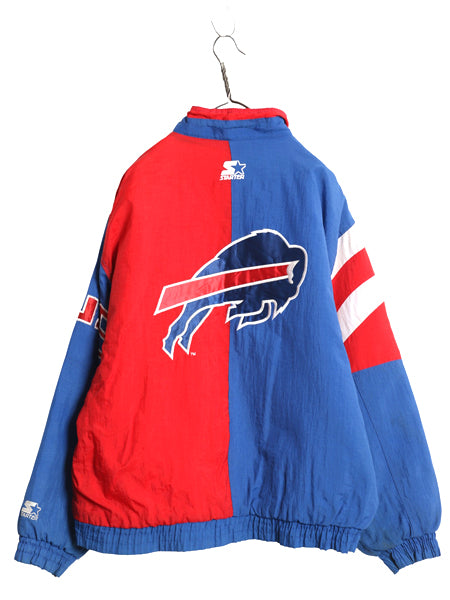 90s バッファロー ビルズ 中綿 ナイロン ジャケット メンズ L 古着 オールド NFL オフィシャル スターター スタジャン アメフト ジャンパー
