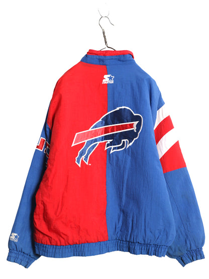 90s バッファロー ビルズ 中綿 ナイロン ジャケット メンズ L 古着 オールド NFL オフィシャル スターター スタジャン アメフト ジャンパー