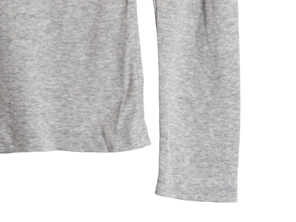 ラルフローレン Vネック 長袖 Tシャツ レディース M / ポロ スポーツ ロンT コットン ストレッチ リブ編み カットソー ワンポイント ポニー