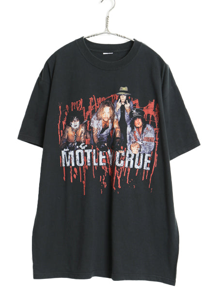 00s モトリークルー 両面 ツアー プリント Tシャツ メンズ XL 程 オールド オフィシャル イラスト バンド ロック ゆったり 黒 大きいサイズ