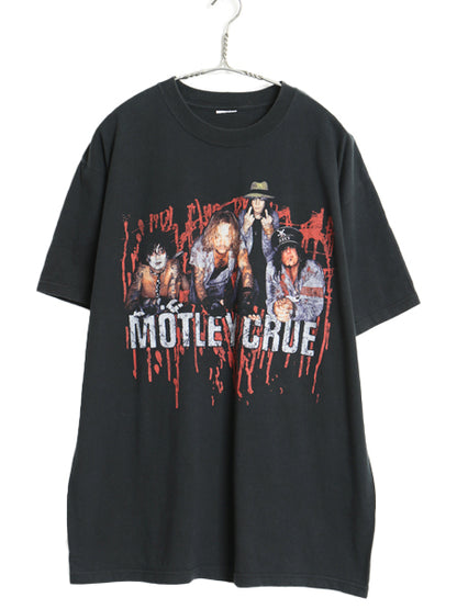 00s モトリークルー 両面 ツアー プリント Tシャツ メンズ XL 程 オールド オフィシャル イラスト バンド ロック ゆったり 黒 大きいサイズ