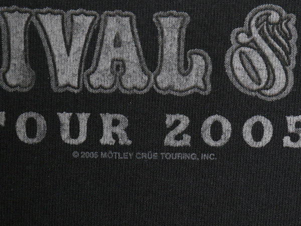 00s モトリークルー 両面 ツアー プリント Tシャツ メンズ XL 程 オールド オフィシャル イラスト バンド ロック ゆったり 黒 大きいサイズ