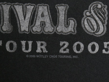00s モトリークルー 両面 ツアー プリント Tシャツ メンズ XL 程 オールド オフィシャル イラスト バンド ロック ゆったり 黒 大きいサイズ