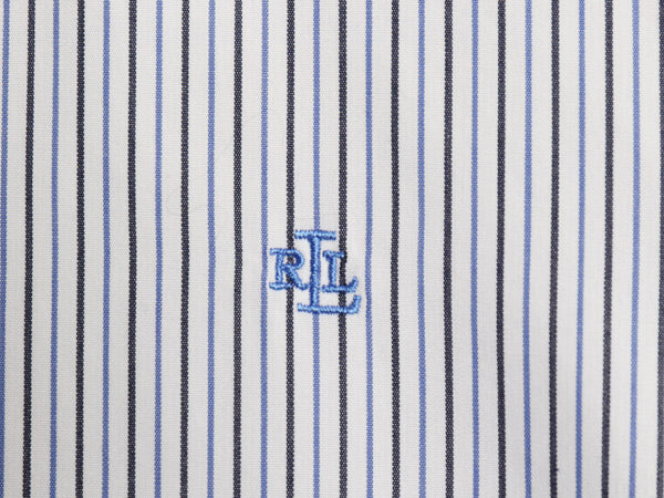 00s ローレン ラルフローレン ストライプ 長袖 シャツ レディース S / オールド ポロ ノーアイロン コットン ブラウス ワイシャツ きれいめ