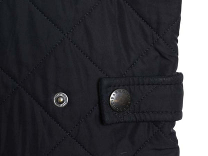 バブアー パウエル キルト ジャケット メンズ S 中綿 ナイロン キルティング ハーフ コート フリース ライナー ジャンパー 3ワラント 濃紺