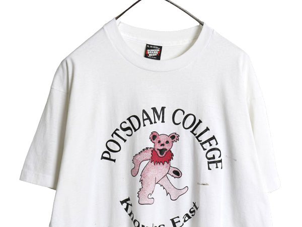 90s USA製 グレイトフルデッド パロディ イラスト 両面 プリント Tシャツ メンズ XL / オールド 当時物 ベア スカル カレッジ 大きいサイズ