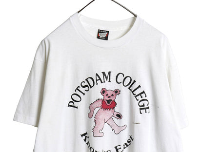 90s USA製 グレイトフルデッド パロディ イラスト 両面 プリント Tシャツ メンズ XL / オールド 当時物 ベア スカル カレッジ 大きいサイズ