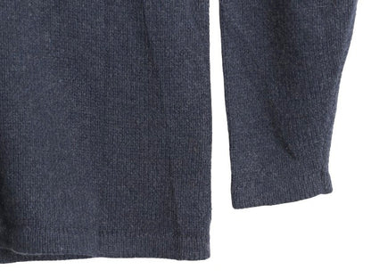 エルエルビーン ロールネック ニット セーター メンズ L / 古着 コットン ラム ウール ナイロン ミドルゲージ リブ編み ハイネック 無地 紺