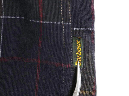 バブアー チェック 細畝 コーデュロイ 長袖 ボタンダウン シャツ メンズ L / Barbour コットン ワンポイント ポケット付き マルチカラー BD