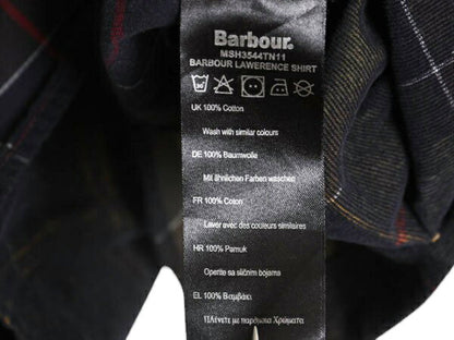 バブアー チェック 細畝 コーデュロイ 長袖 ボタンダウン シャツ メンズ L / Barbour コットン ワンポイント ポケット付き マルチカラー BD