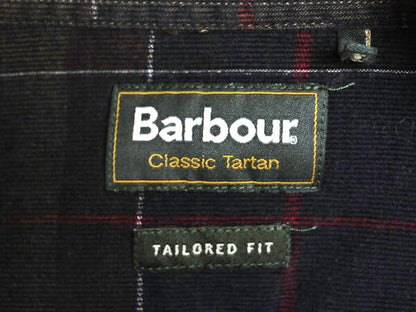 バブアー チェック 細畝 コーデュロイ 長袖 ボタンダウン シャツ メンズ L / Barbour コットン ワンポイント ポケット付き マルチカラー BD