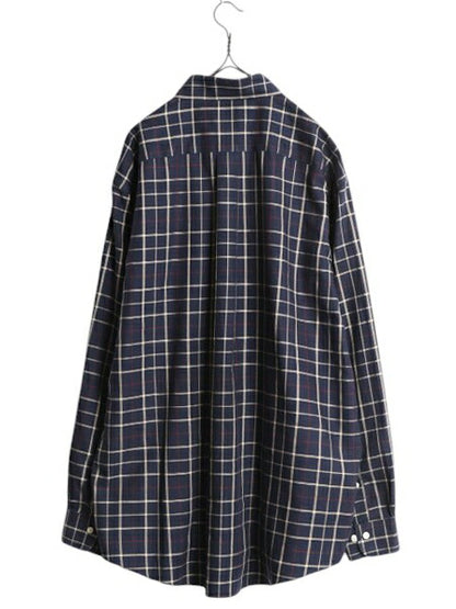 ブルックスブラザーズ チェック 長袖 ボタンダウン シャツ メンズ L Brooks Brothers 346 コットン 長袖シャツ ポケット付き ノーアイロン