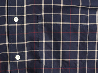 ブルックスブラザーズ チェック 長袖 ボタンダウン シャツ メンズ L Brooks Brothers 346 コットン 長袖シャツ ポケット付き ノーアイロン