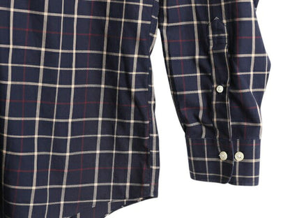 ブルックスブラザーズ チェック 長袖 ボタンダウン シャツ メンズ L Brooks Brothers 346 コットン 長袖シャツ ポケット付き ノーアイロン