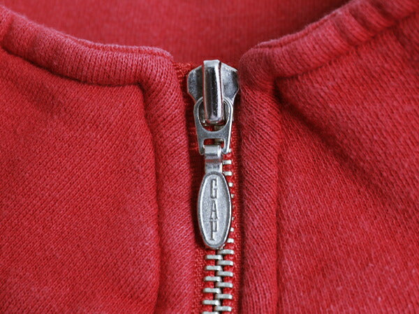 90s OLD GAP ハーフジップ ポケット付き スウェット メンズ L オールド ギャップ 紺タグ ビッグ ロゴ刺繍 プルオーバー トレーナー 裏起毛
