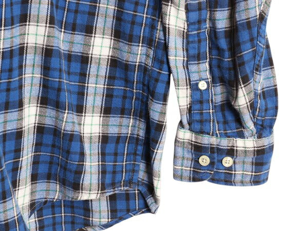 ブルックスブラザーズ チェック ボタンダウン フランネル シャツ メンズ L 古着 BROOKS BROTHERS ネルシャツ BD 長袖シャツ マルチカラー