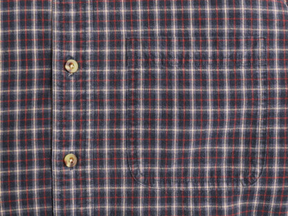 エルエルビーン チェック 長袖 ボタンダウン シャツ メンズ M 古着 LLBean コットン 長袖シャツ ポケット付き マルチカラー BD ワイシャツ