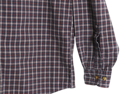 エルエルビーン チェック 長袖 ボタンダウン シャツ メンズ M 古着 LLBean コットン 長袖シャツ ポケット付き マルチカラー BD ワイシャツ