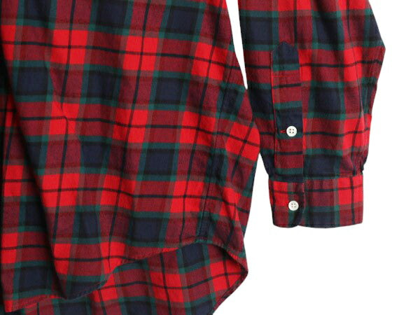 90s ラルフローレン チェック ボタンダウン フランネル シャツ メンズ XL オールド ポロ 長袖シャツ ネルシャツ 大きいサイズ マルチカラー
