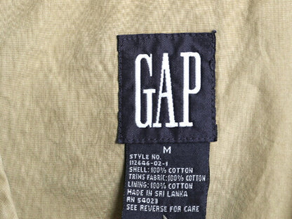 90s OLD GAP サファリ ベスト メンズ M 古着 90年代 オールド ギャップ 紺タグ フルジップ コットン ハンティング フィッシング アウトドア