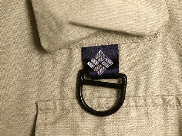 90s コロンビア フィッシング ベスト メンズ XL / オールド Columbia PFG フルジップ アウトドア 重ね着 ショート丈 ベージュ 大きいサイズ