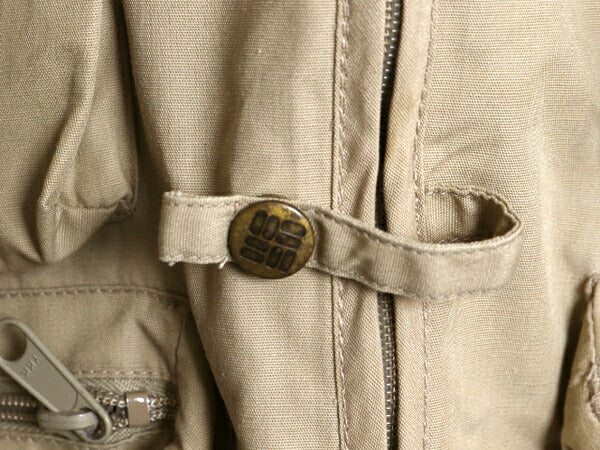 90s コロンビア フィッシング ベスト メンズ XL / オールド Columbia PFG フルジップ アウトドア 重ね着 ショート丈 ベージュ 大きいサイズ