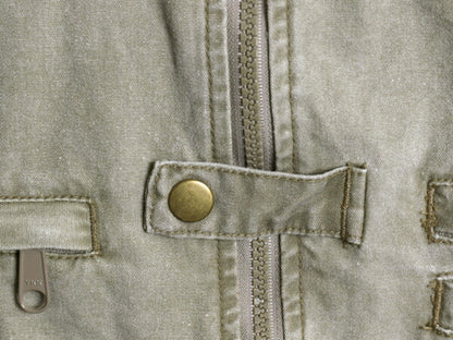 90s オービス サファリ ベスト メンズ L / オールド 旧タグ ORVIS アウトドア 重ね着 フィッシング ハンティング 多ポケット 前開き カーキ
