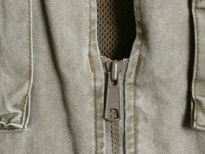 90s オービス サファリ ベスト メンズ L / オールド 旧タグ ORVIS アウトドア 重ね着 フィッシング ハンティング 多ポケット 前開き カーキ