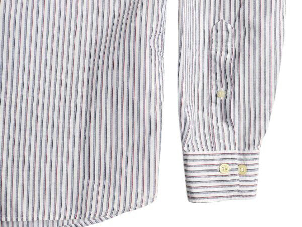 ブルックスブラザーズ ストライプ 長袖 シャツ メンズ M 古着 BROOKS BROTHERS Red Fleece コットン マルチカラー ワイシャツ マルチカラー