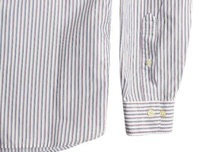 ブルックスブラザーズ ストライプ 長袖 シャツ メンズ M 古着 BROOKS BROTHERS Red Fleece コットン マルチカラー ワイシャツ マルチカラー