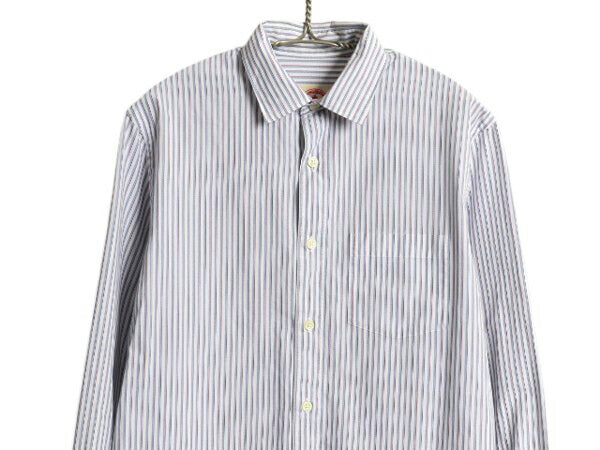 ブルックスブラザーズ ストライプ 長袖 シャツ メンズ M 古着 BROOKS BROTHERS Red Fleece コットン マルチカラー ワイシャツ マルチカラー