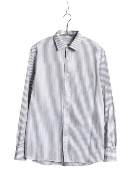 ブルックスブラザーズ ストライプ 長袖 シャツ メンズ M 古着 BROOKS BROTHERS Red Fleece コットン マルチカラー ワイシャツ マルチカラー