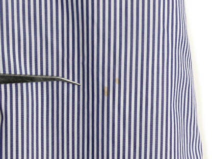 ブルックスブラザーズ ストライプ 長袖 シャツ メンズ XL ビジネス ワイシャツ コットン ノーアイロン ツートン 大きいサイズ ポケット付き