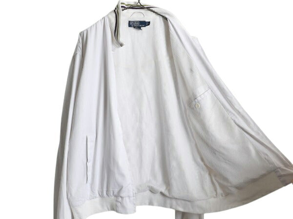 90s ポロ ラルフローレン トラック ジャケット メンズ XL 古着 オールド フルジップ ブルゾン スムース 素材 スイングトップ 大きいサイズ