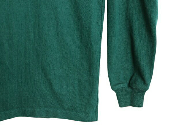 80s USA製 エルエルビーン モックネック ボーダー 長袖 Tシャツ メンズ レディース M / ヴィンテージ LLBEAN ロンT ラガーシャツ 素材 厚手