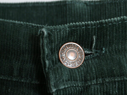 70s USA製 リーバイス 519 コーデュロイ パンツ メンズ 実寸 36 30 古着 ヴィンテージ アメリカ製 タロン スリム ストレート 細畝 42TALON