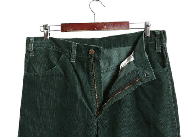 70s USA製 リーバイス 519 コーデュロイ パンツ メンズ 実寸 36 30 古着 ヴィンテージ アメリカ製 タロン スリム ストレート 細畝 42TALON