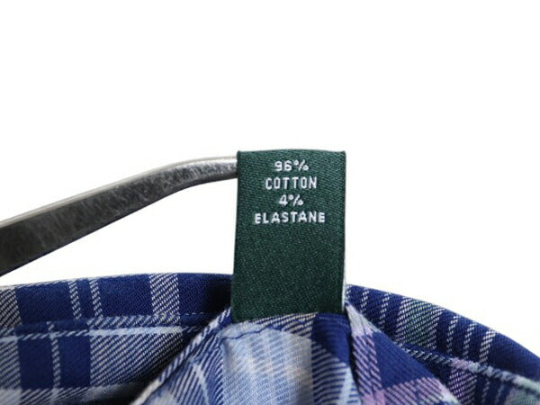 ローレン ラルフローレン チェック 長袖 ボタンダウン シャツ メンズ L ポロ コットン ストレッチ ワンポイント ポケット付き マルチカラー