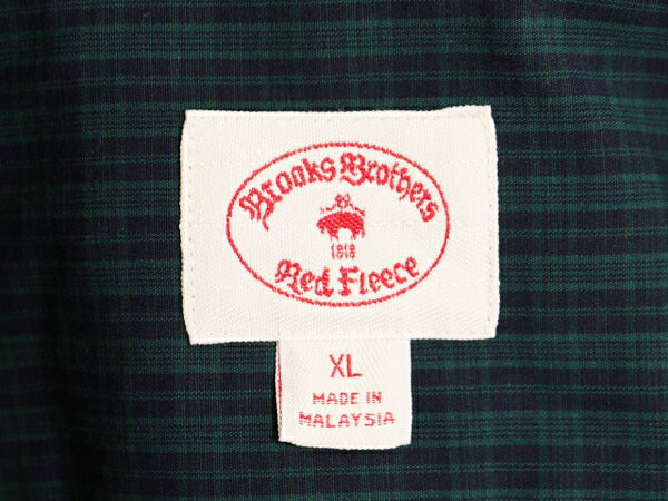 ブルックスブラザーズ チェック 長袖 シャツ メンズ XL 小さめ / BROOKS BROTHERS Red Fleece 大きいサイズ ブラックウォッチ ワイシャツ