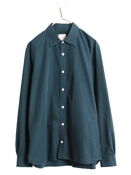 ブルックスブラザーズ チェック 長袖 シャツ メンズ XL 小さめ / BROOKS BROTHERS Red Fleece 大きいサイズ ブラックウォッチ ワイシャツ