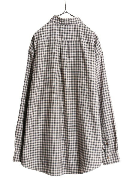 ブルックスブラザーズ チェック 長袖 ボタンダウン シャツ メンズ XL BROOKS BROTHERS 346 長袖シャツ コットン ノーアイロン 大きいサイズ